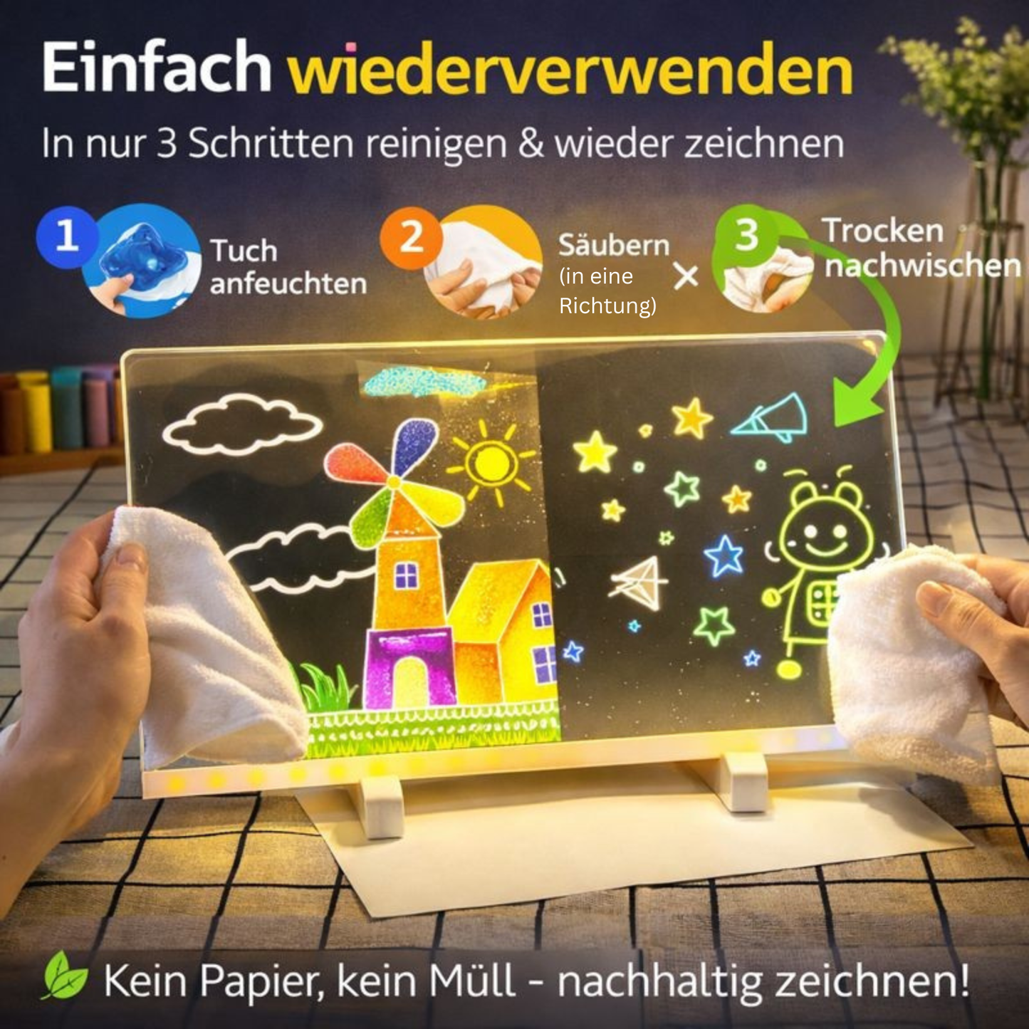 Zauberbrett -  LED Malbrett